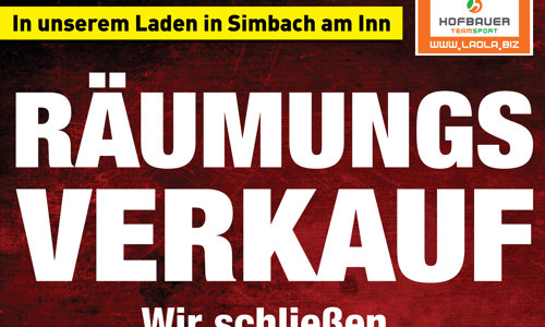 Ab 11. Juni - Räumungsverkauf wegen Store-Schließung!